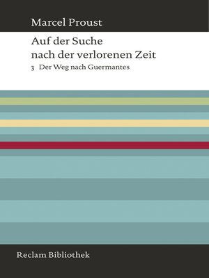 cover image of Auf der Suche nach der verlorenen Zeit. Band 3